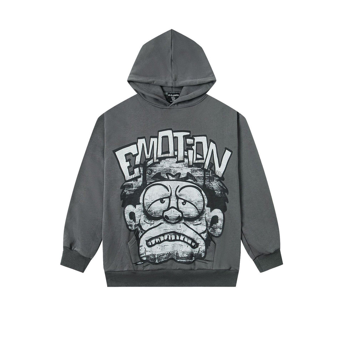 Cross border fashion new MIXEDEMOTION American street hip-hop pure cotton highly restored hooded sweatshirt