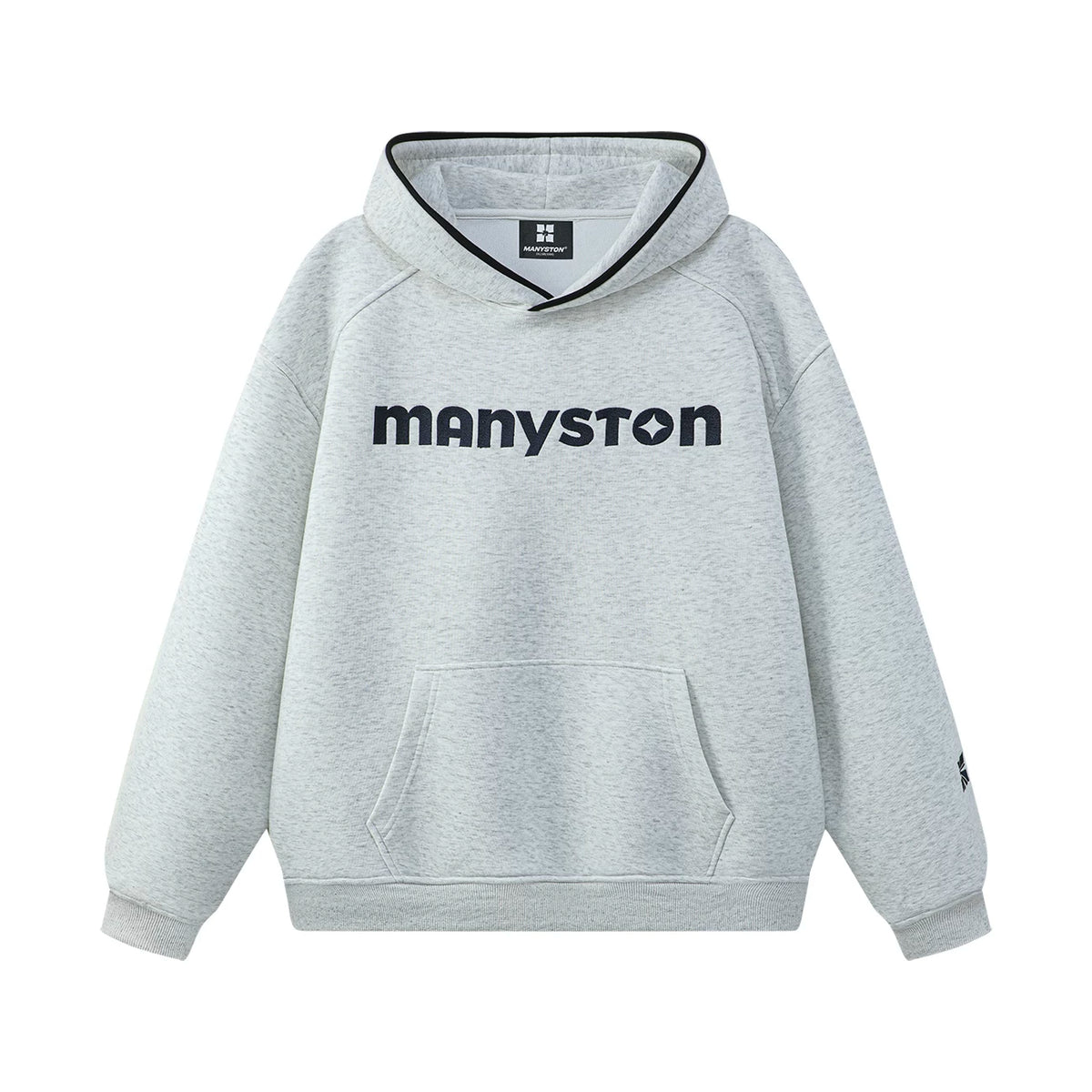 MANYSTON美式潮牌连帽卫衣男款青少年春秋季时尚宽松休闲百搭上衣