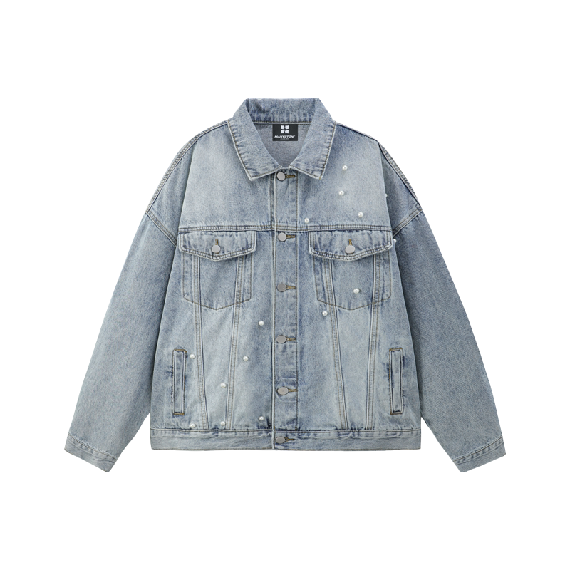 Zhang Ji's same style MANYSTON American street cardigan jacket men's spring and autumn casual jacket top