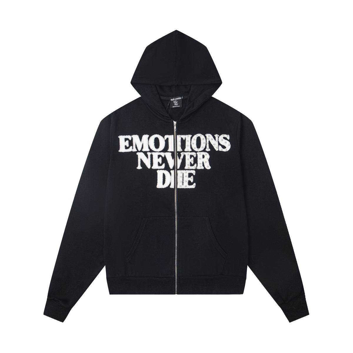 Cross border fashion new MIXEDEMOTION American street hip-hop pure cotton highly restored hooded sweatshirt