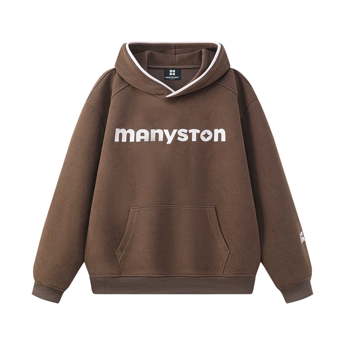 MANYSTON美式潮牌连帽卫衣男款青少年春秋季时尚宽松休闲百搭上衣