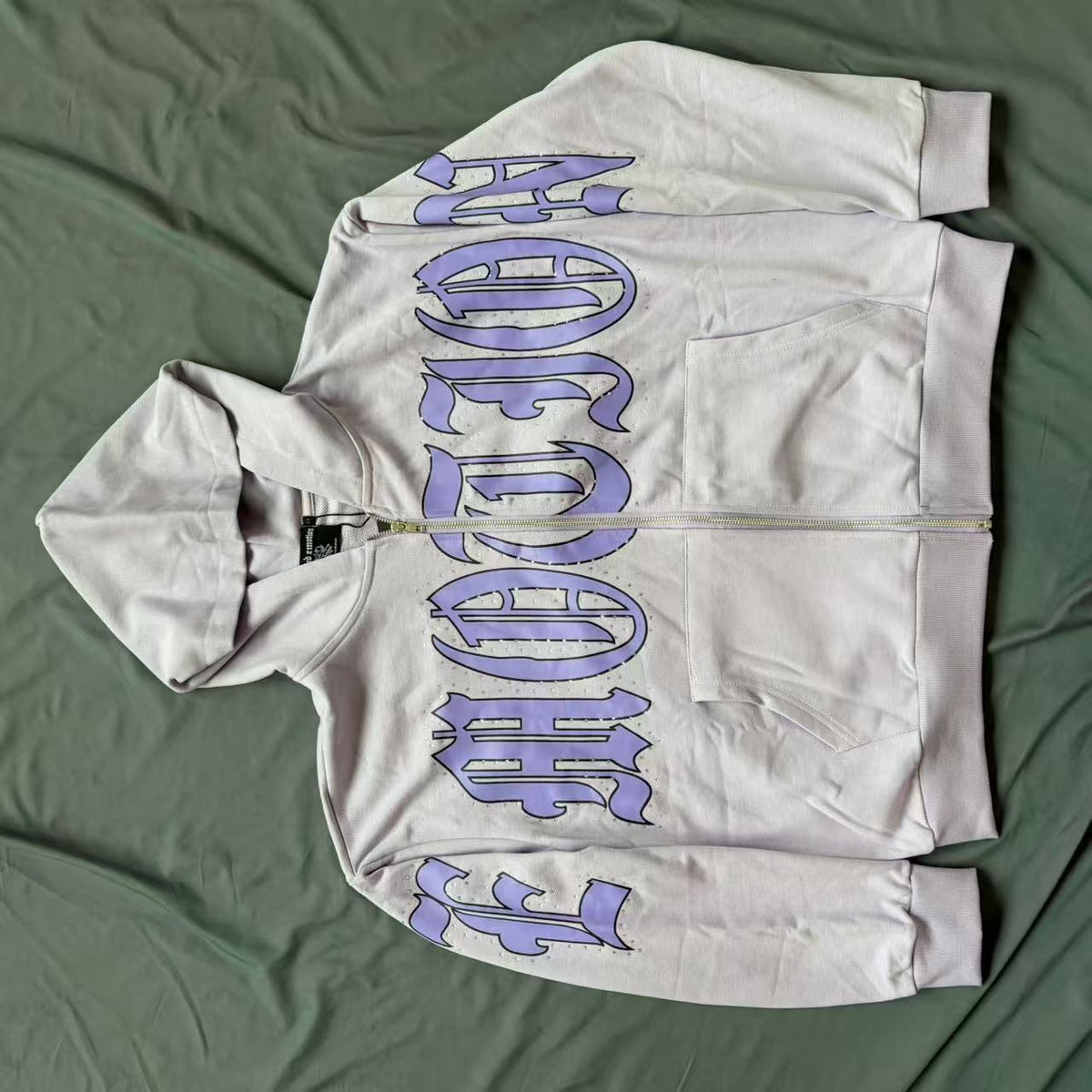 Cross border fashion new MIXEDEMOTION American street hip-hop pure cotton highly restored hooded sweatshirt