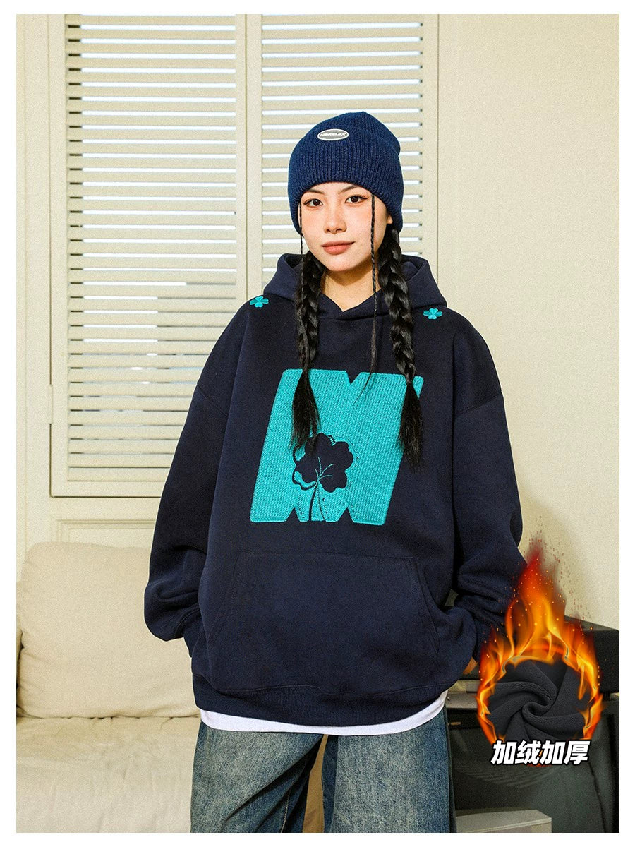 Jiang Yiyi's MANYSTON American High Street Couple's Hoodie Spring and Autumn Trendy Brand Black Hoodie for Men
