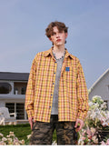 Lv Sitong's same MANYSTON American retro long sleeved shirt for men's spring and autumn couple outfit embroidered shirt