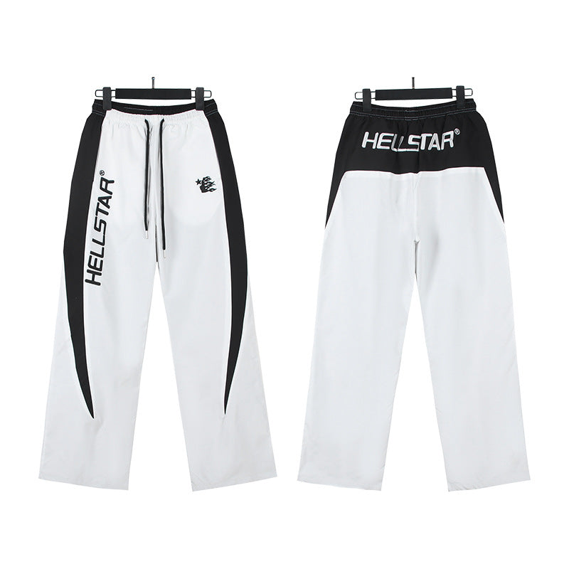 Cross border Fashion Hellstar Washed Retro Hip Hop American Street Printed Casual Cotton Pants Bathroom Pants