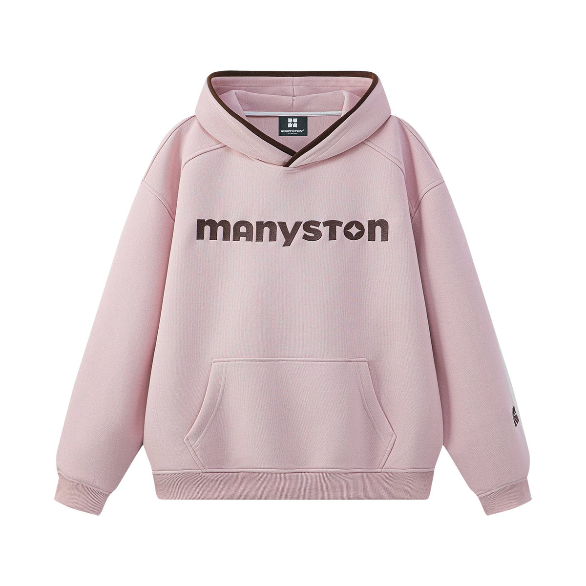 MANYSTON美式潮牌连帽卫衣男款青少年春秋季时尚宽松休闲百搭上衣