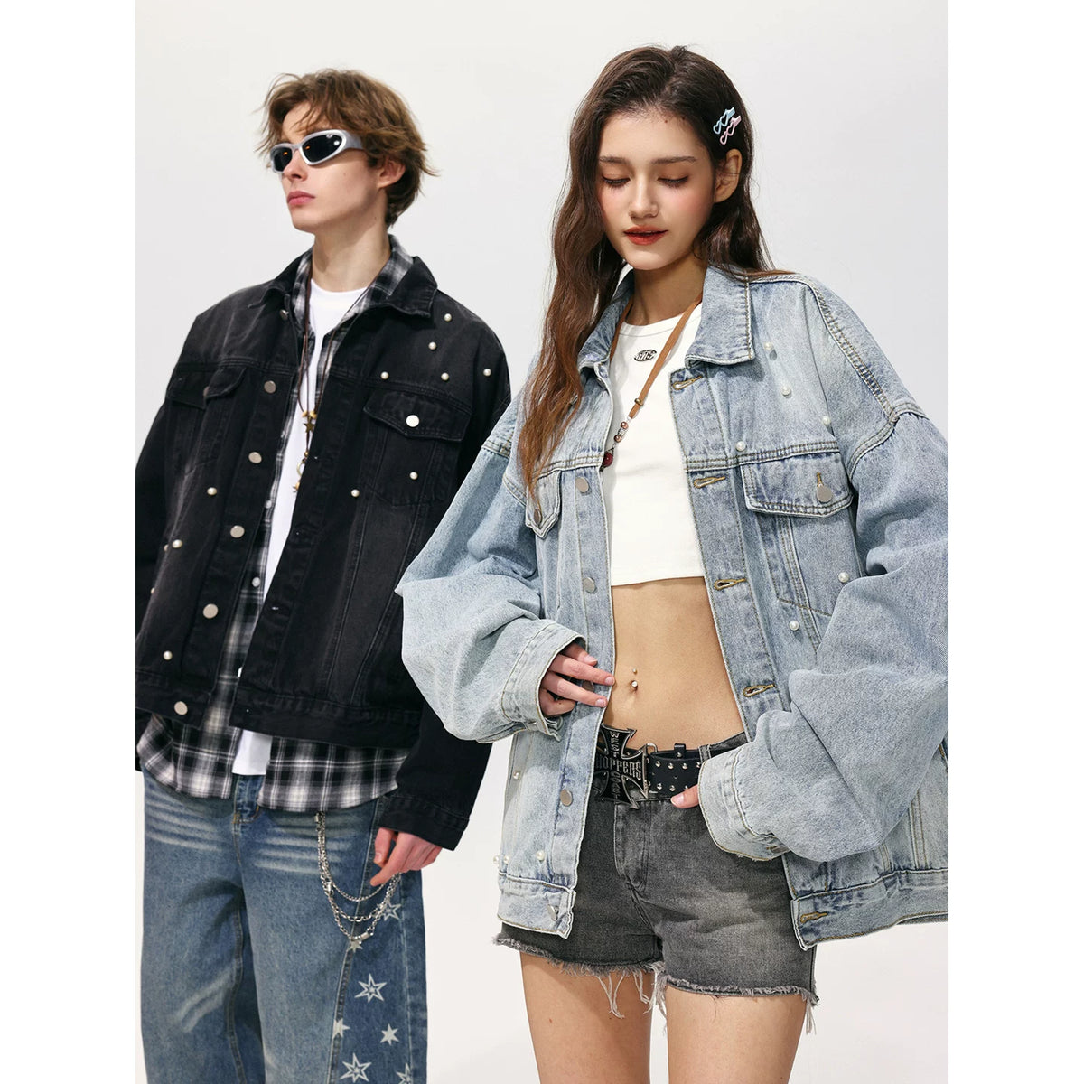 Zhang Ji's same style MANYSTON American street cardigan jacket men's spring and autumn casual jacket top