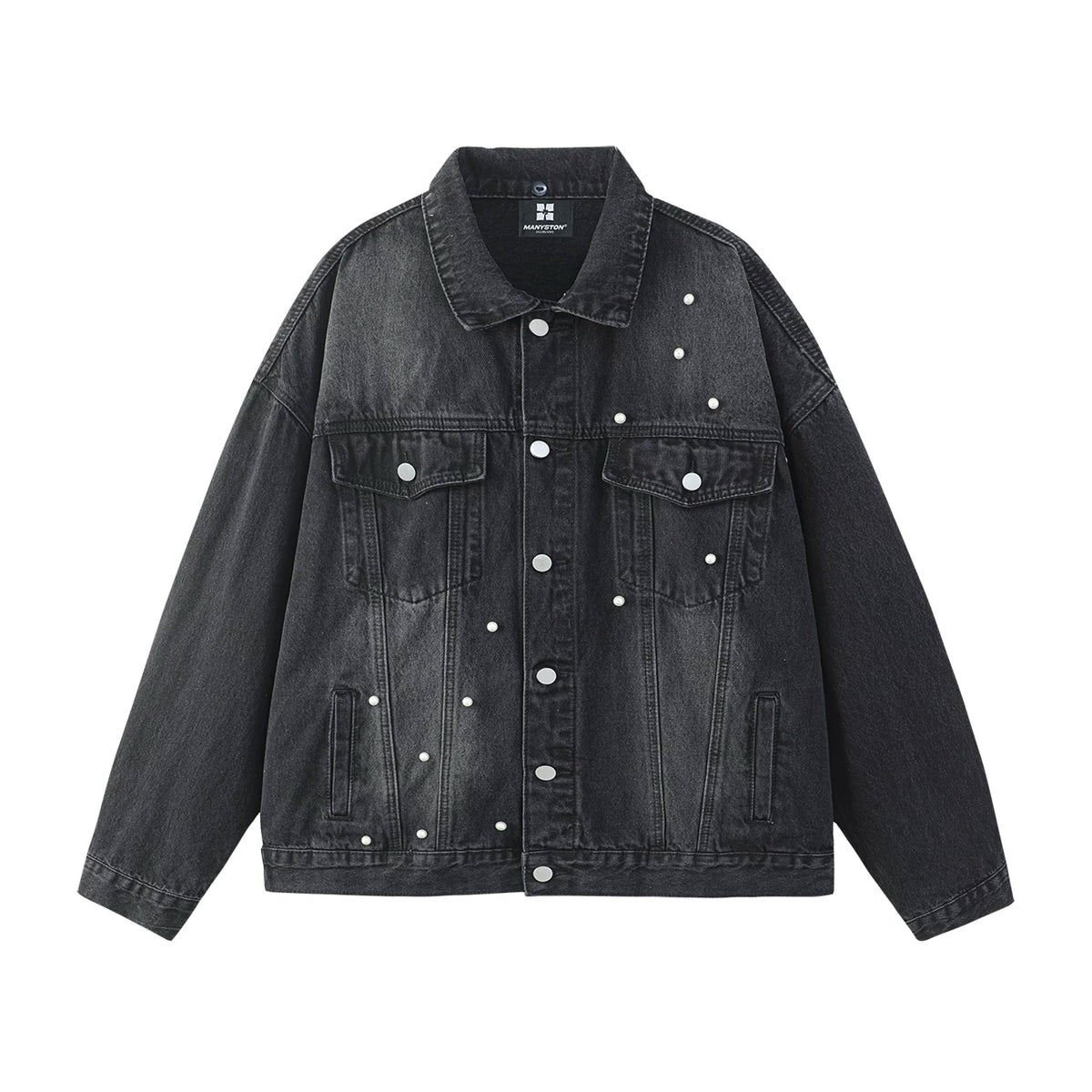 Zhang Ji's same style MANYSTON American street cardigan jacket men's spring and autumn casual jacket top