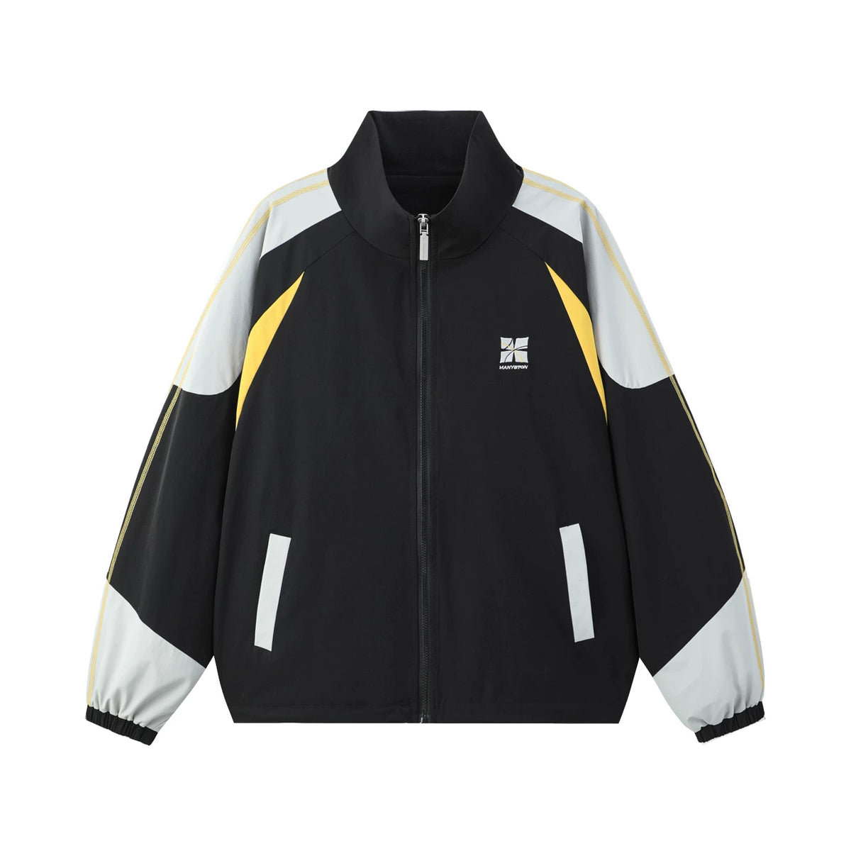 MANYSTON American standing collar baseball jacket for boys, spring high-end and cool casual sports jacket for men