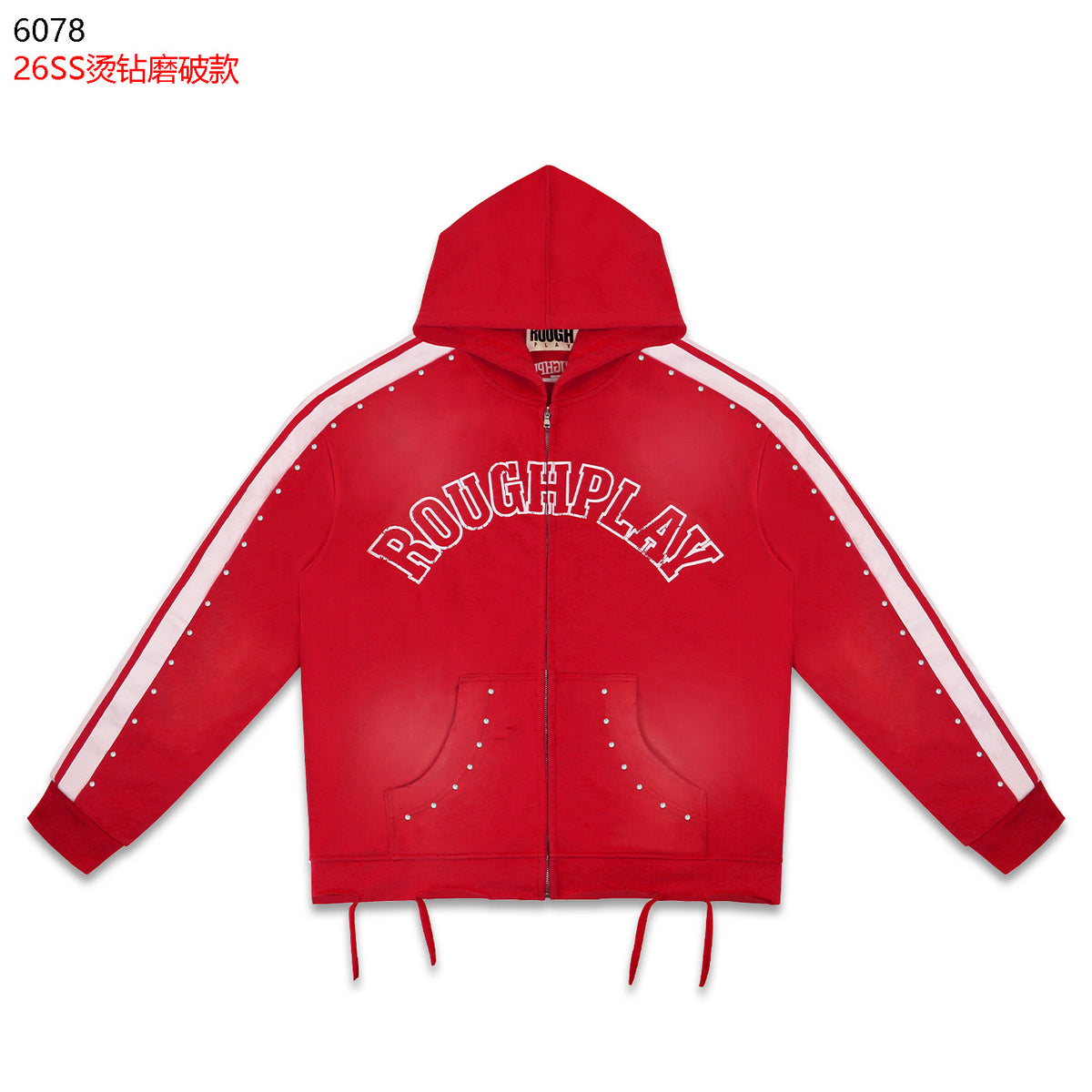 American High Street Rough Play Casual Retro Loose Hoodie Long Sleeve Hoodie Washed Letter Printed Hoodie