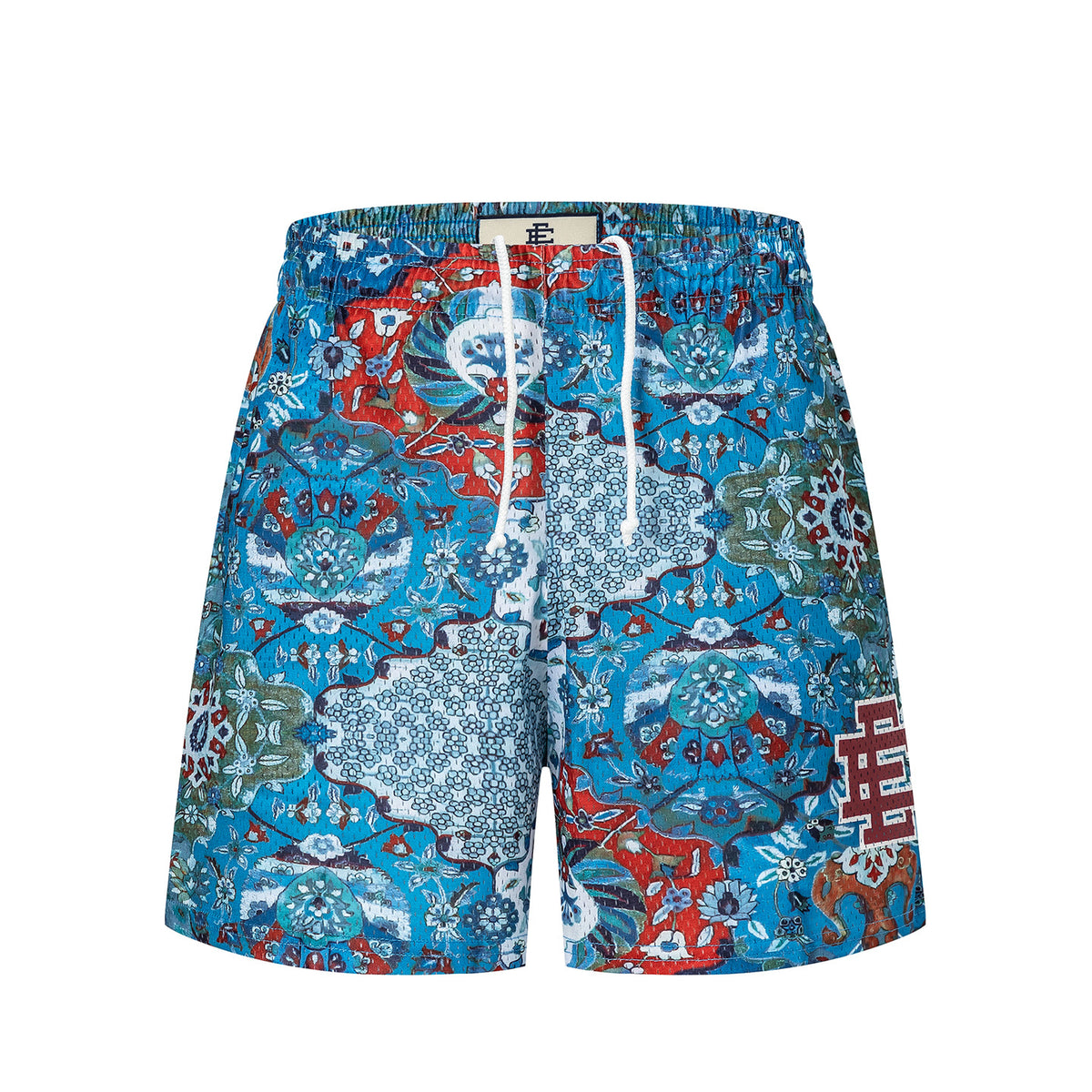 Cross border fashion Eric Emanuel's new American printed breathable, versatile and comfortable summer casual shorts