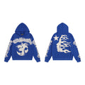 Cross border fashion Hellstar American street hip-hop versatile casual autumn and winter printed hooded sweatshirt