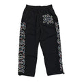 Gothic Rhinestone & Studded Track Pants – Black | Y2K Streetwear Statement