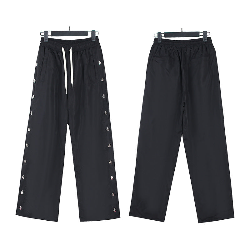 Cross border Fashion Hellstar Washed Retro Hip Hop American Street Printed Casual Cotton Pants Bathroom Pants