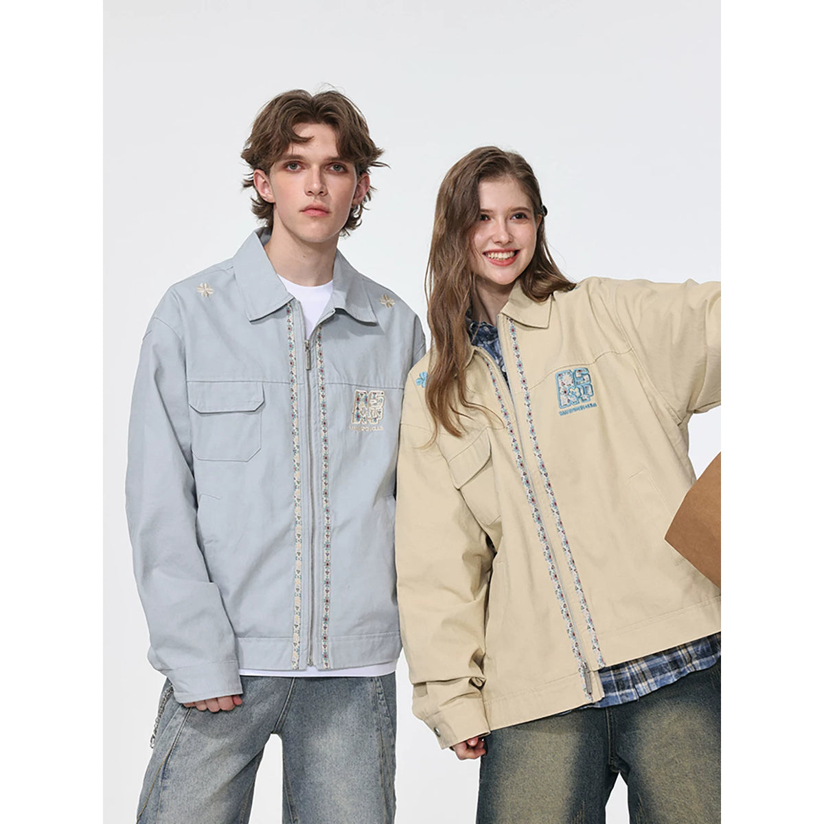 MANYSTON China-Chic American casual jacket Men's new high-class loose cotton jacket in spring and autumn