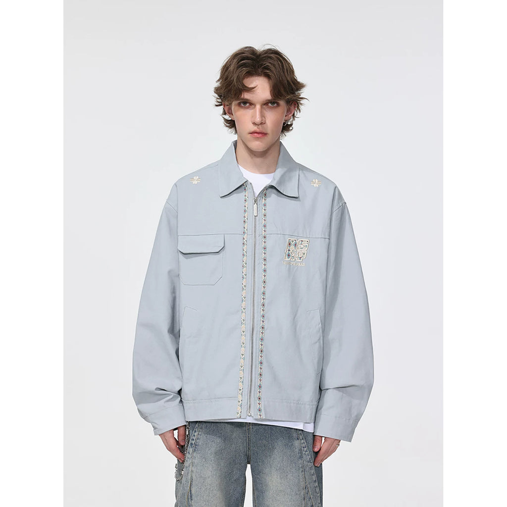 MANYSTON China-Chic American casual jacket Men's new high-class loose cotton jacket in spring and autumn