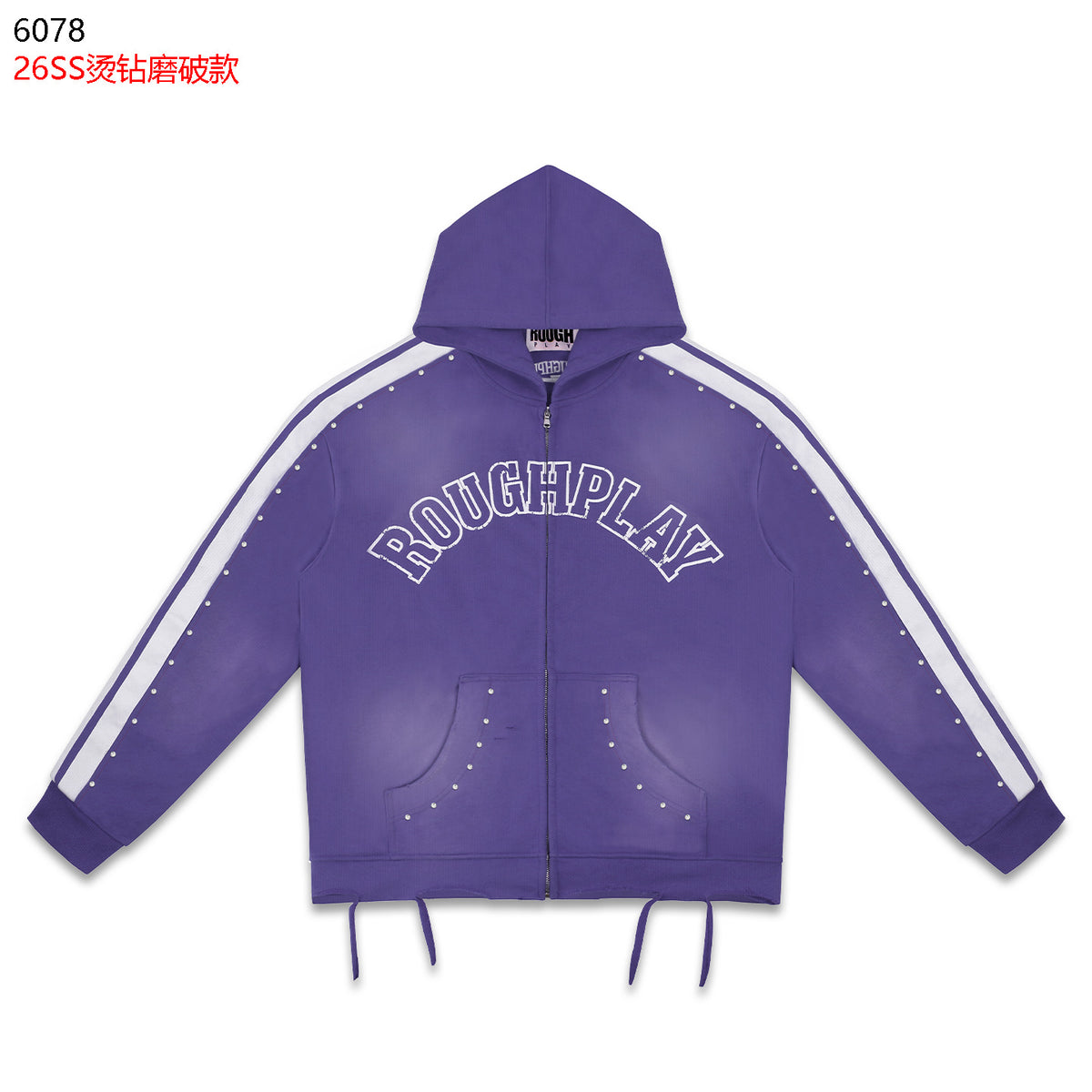 American High Street Rough Play Casual Retro Loose Hoodie Long Sleeve Hoodie Washed Letter Printed Hoodie
