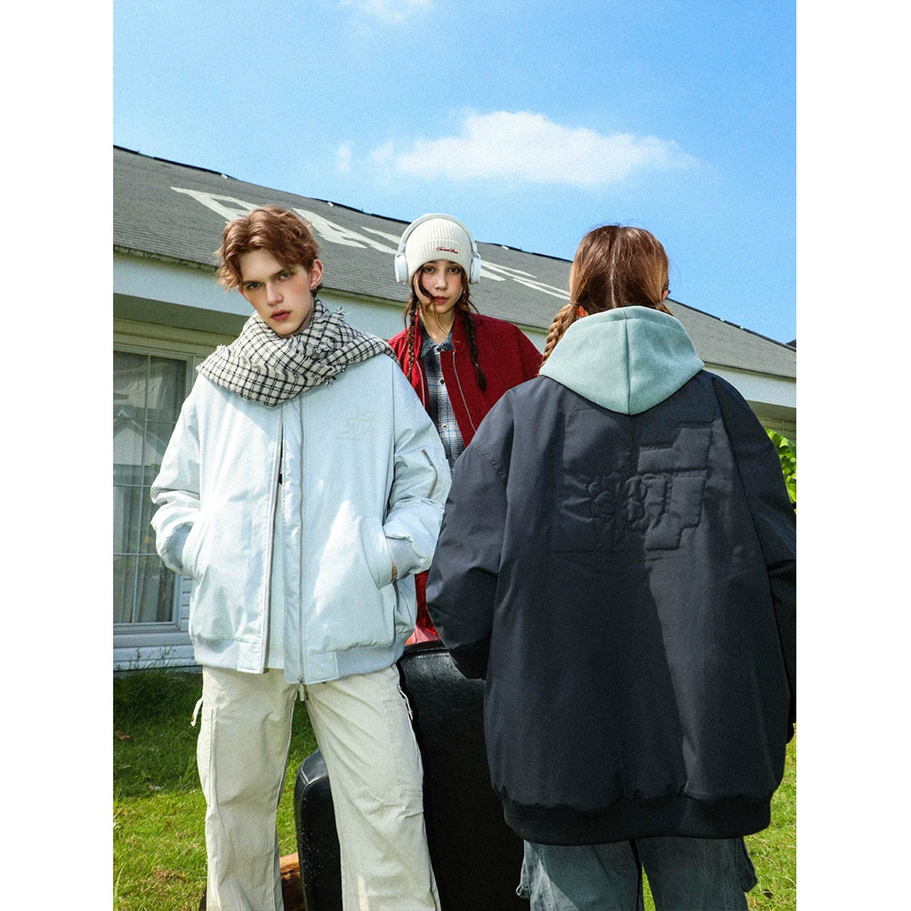 Celebrity style MANYSTON American high street pilot jacket, cotton jacket, couple baseball jacket, cotton jacket, casual jacket