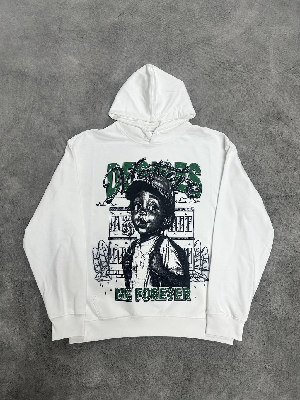 Cross border fashion VALE new retro hooded sweatshirt printed with American street hip-hop cotton versatile hooded sweatshirt