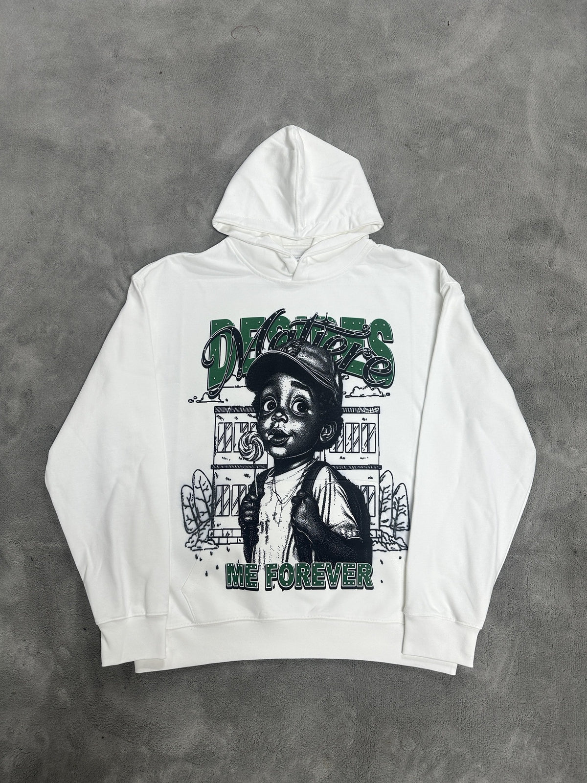 Cross border fashion VALE new retro hooded sweatshirt printed with American street hip-hop cotton versatile hooded sweatshirt