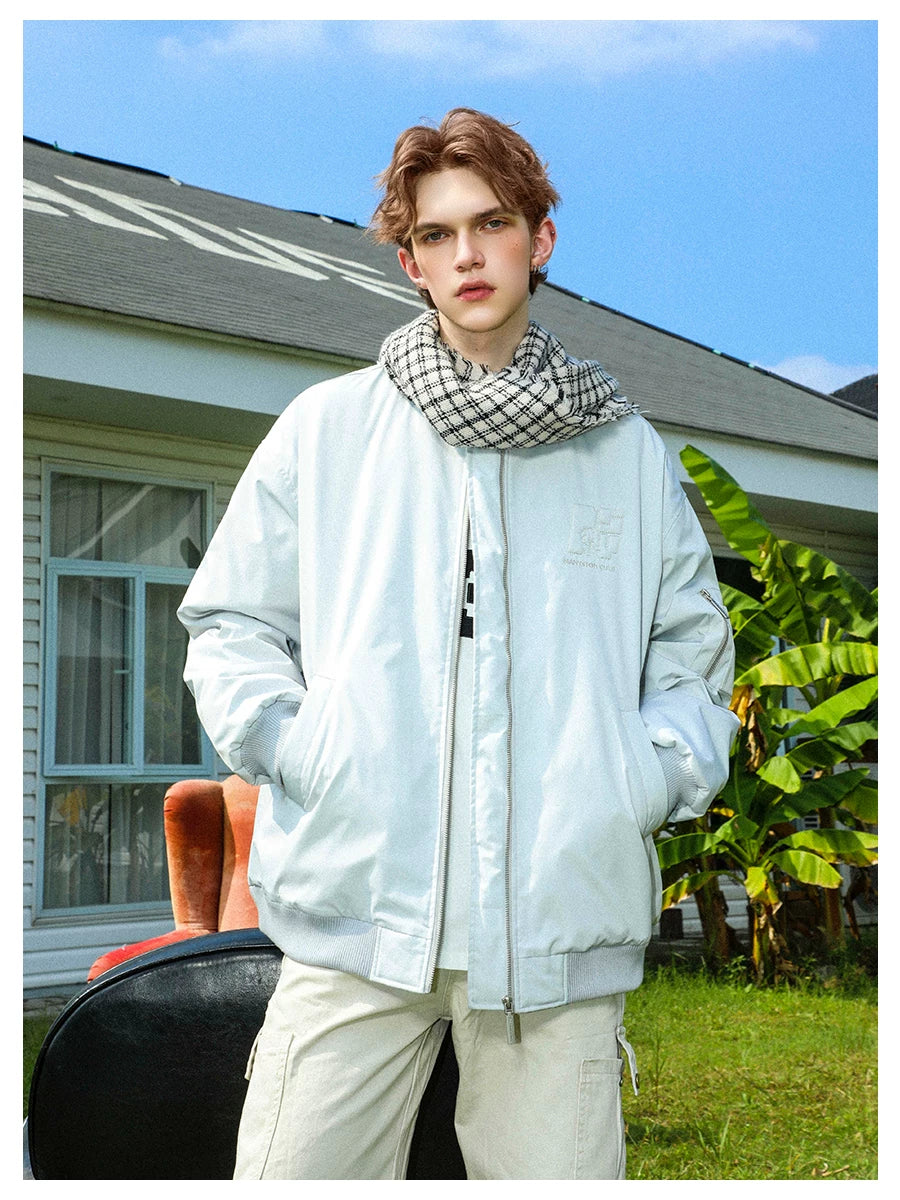 Celebrity style MANYSTON American high street pilot jacket, cotton jacket, couple baseball jacket, cotton jacket, casual jacket