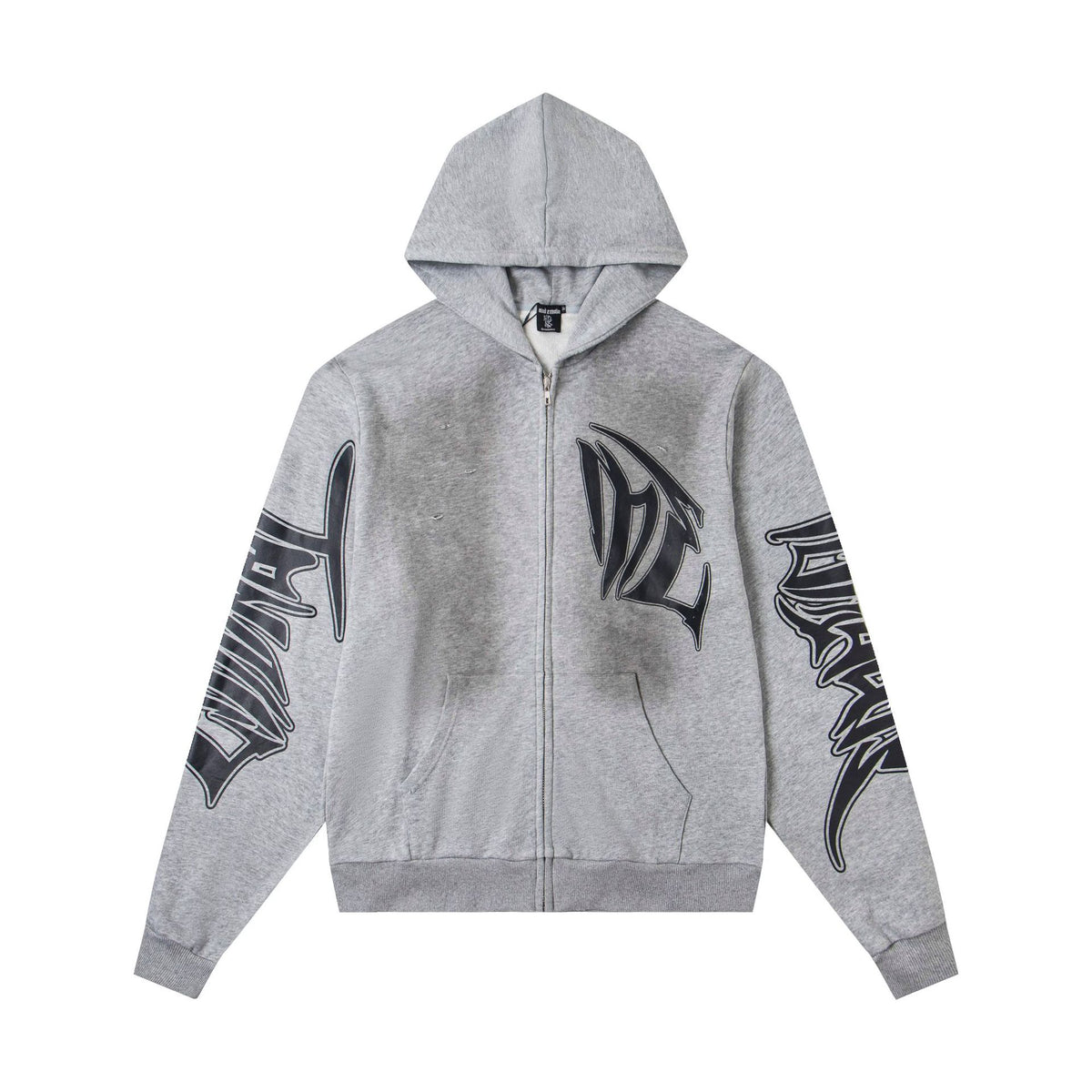Cross border fashion new MIXEDEMOTION American street hip-hop pure cotton highly restored hooded sweatshirt