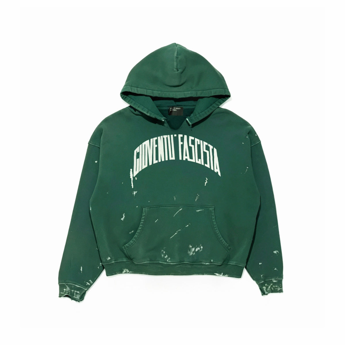 Cross border beauty trend E.R.D washed water distressed embroidered print hooded zipper pure cotton casual versatile hoodie jacket