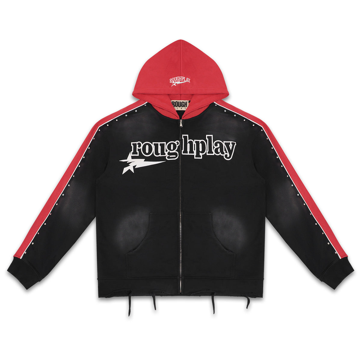 American High Street Rough Play Casual Retro Loose Hoodie Long Sleeve Hoodie Washed Letter Printed Hoodie