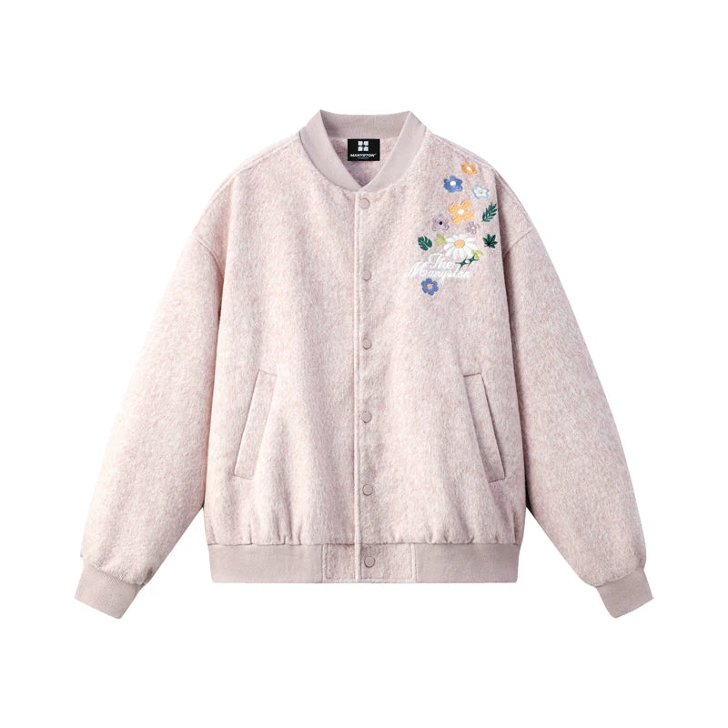 Zhuo Yuan's same style MANYSTON American baseball jacket men's spring and autumn couple loose jacket