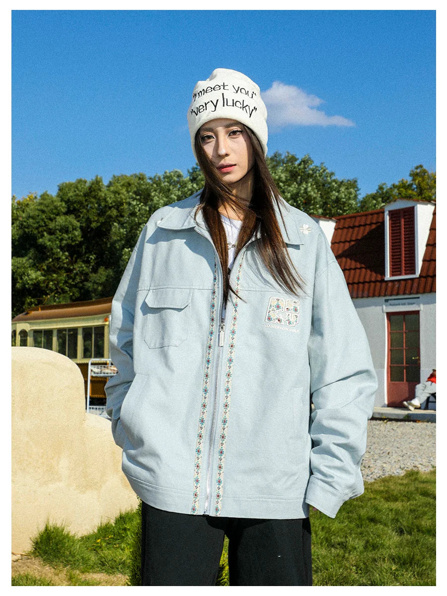 Manyston american high street youthcasualoutwearmen's spring autumfashionable brandcouppure cottonworkwearjacket