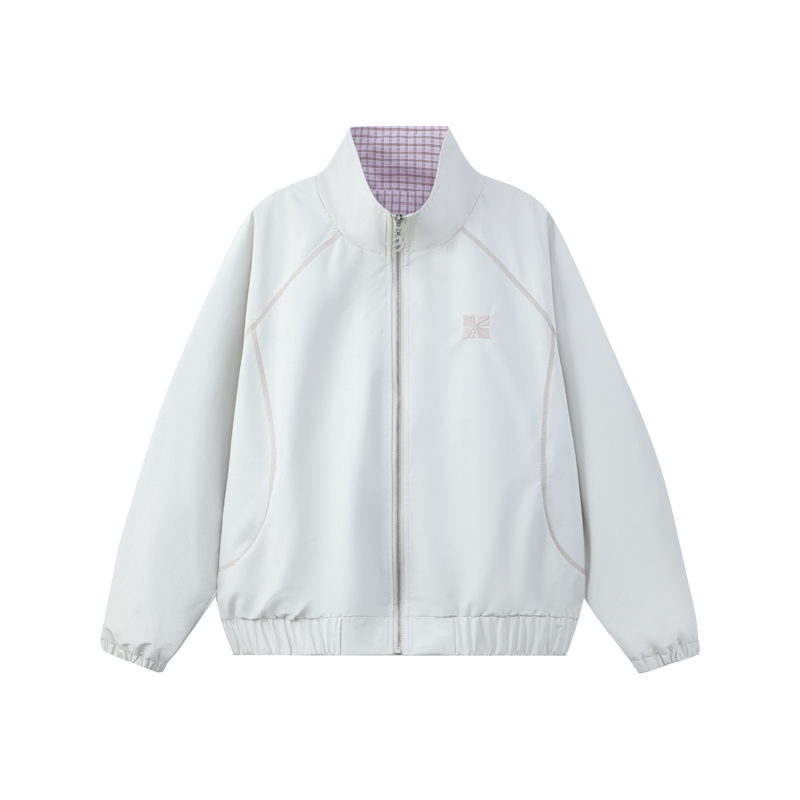 Hao Yiran's same MANYSTON American fashion brand lapel plaid jacket, spring loose casual cardigan jacket