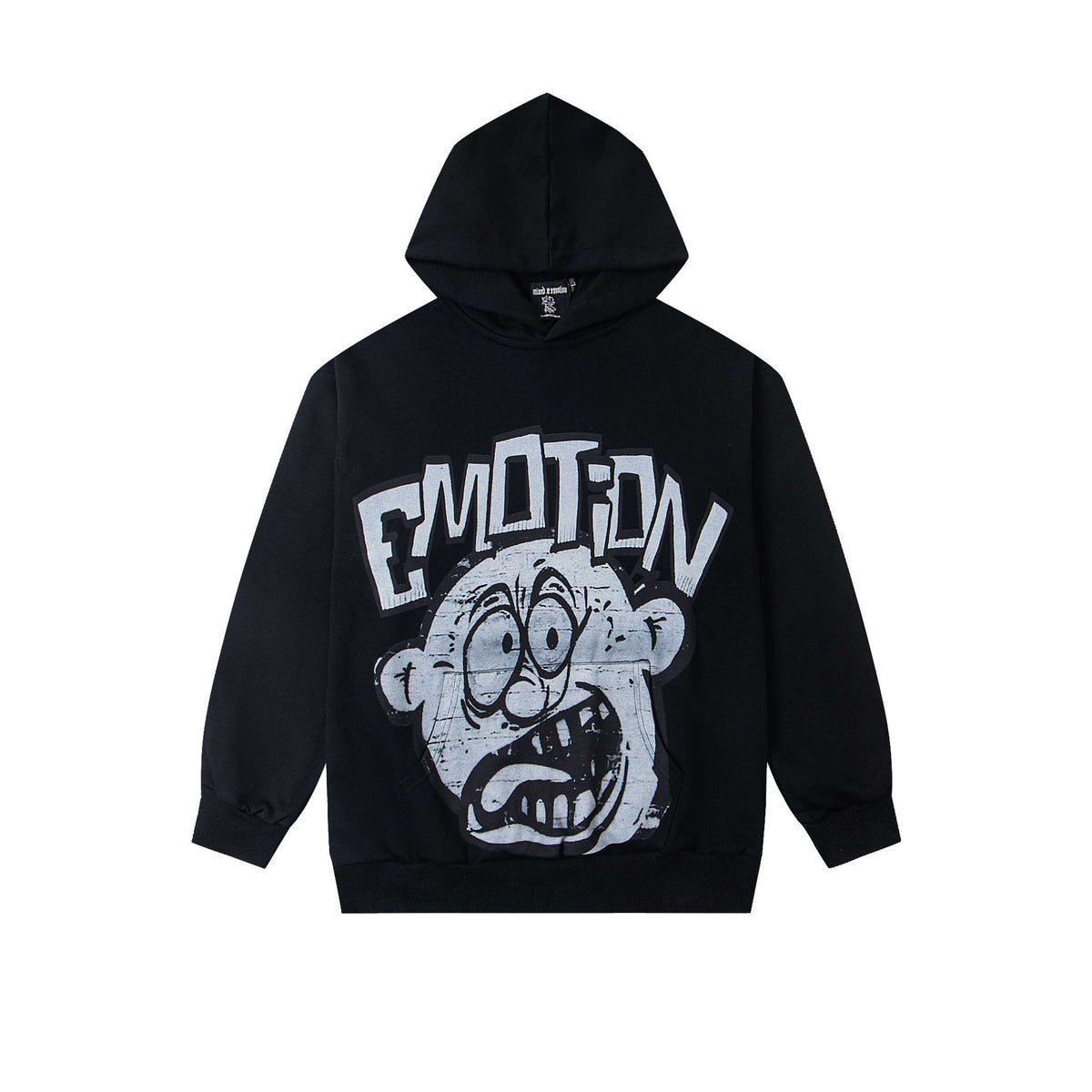 Cross border fashion new MIXEDEMOTION American street hip-hop pure cotton highly restored hooded sweatshirt