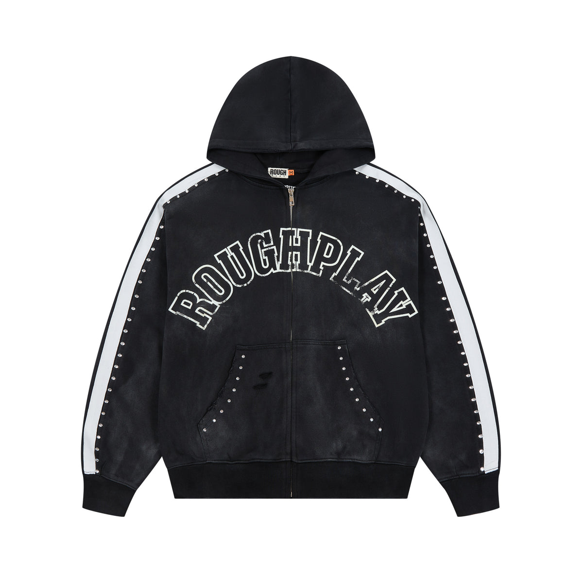 American High Street Rough Play Casual Retro Loose Hoodie Long Sleeve Hoodie Washed Letter Printed Hoodie