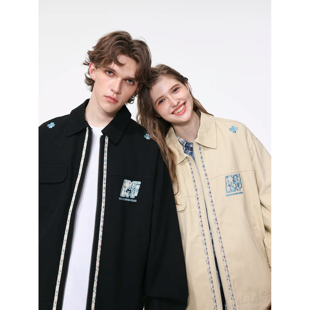 MANYSTON China-Chic American casual jacket Men's new high-class loose cotton jacket in spring and autumn