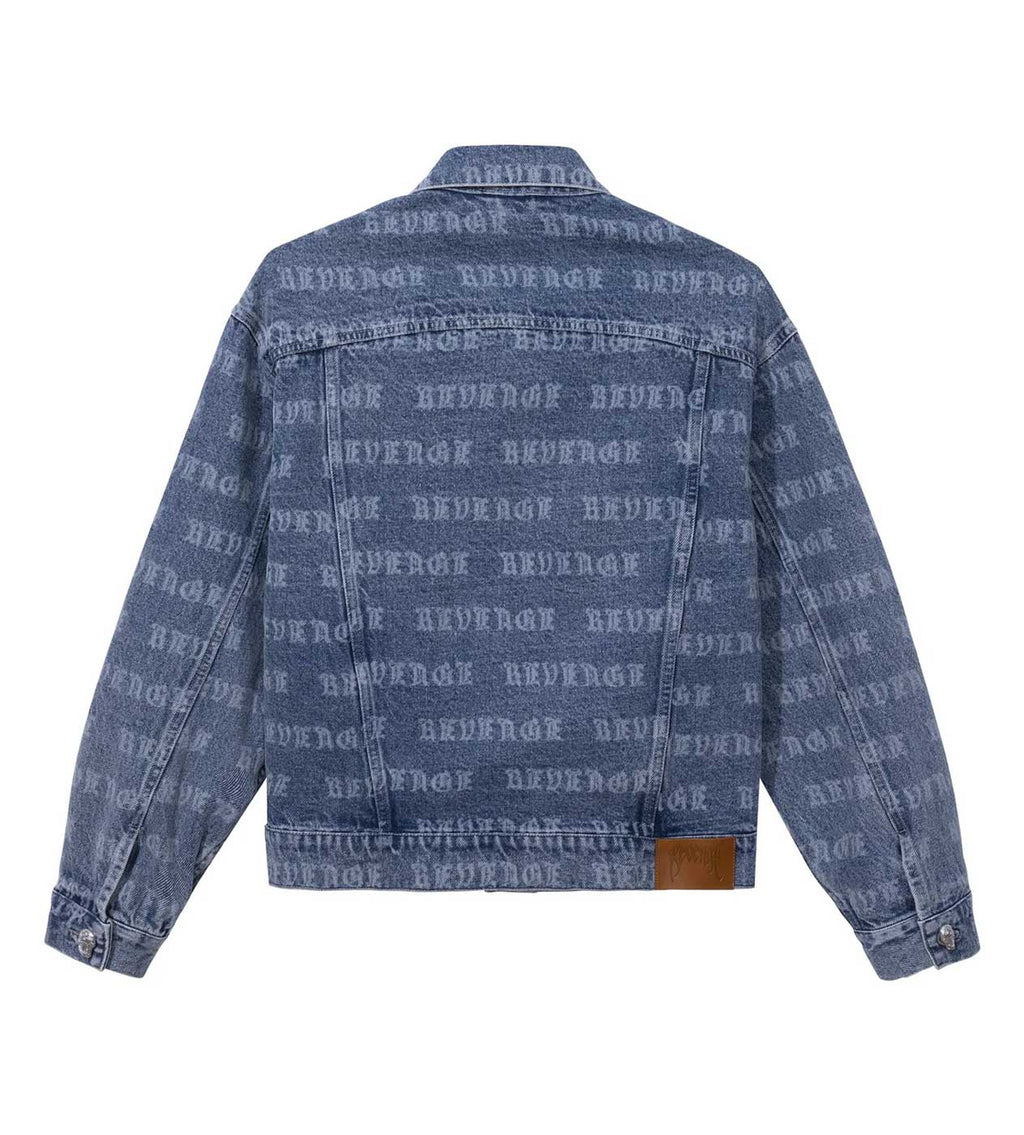Revenge All Over Denim Jacket Indigo