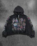 Righteous Risen King Zip Up Hoodie Black