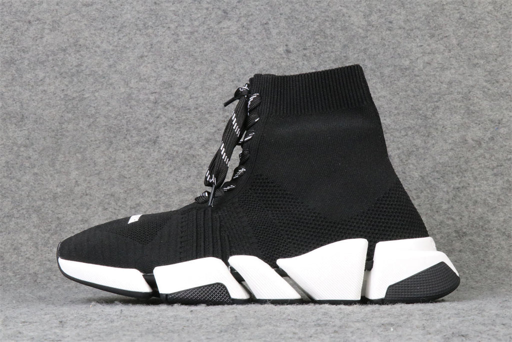 Balenciaga Speed 2.0 Lace-Up Sneaker 'Black White'