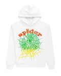 Sp5der OG Web Gradient Hoodie V2 White/Green
