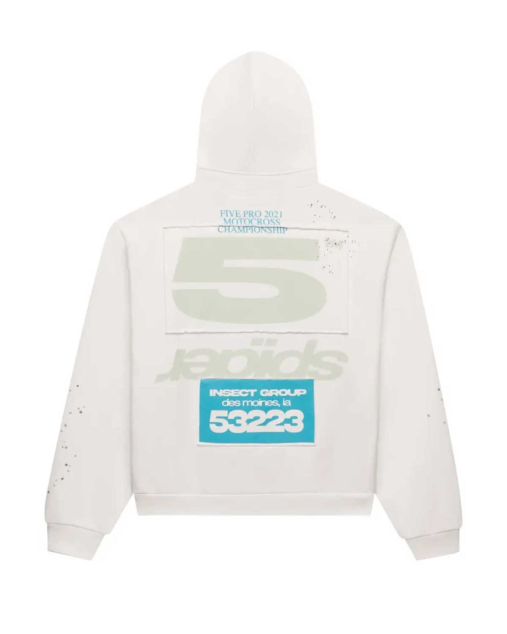 Sp5der T&F Zip-Up Hoodie White