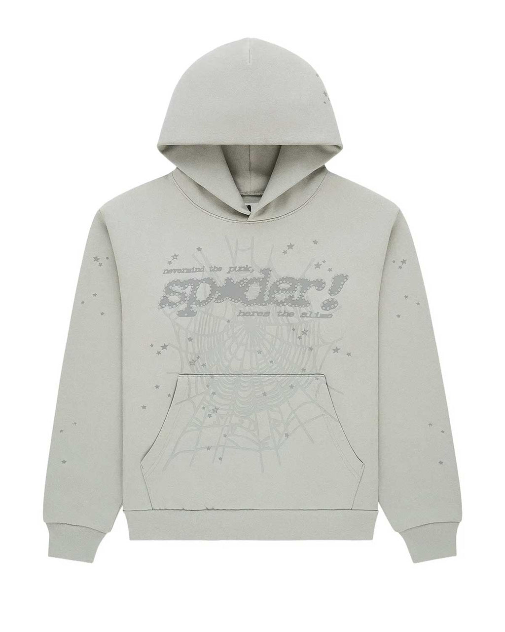 Sp5der Tonal P*nk V2 Hoodie Sport Grey