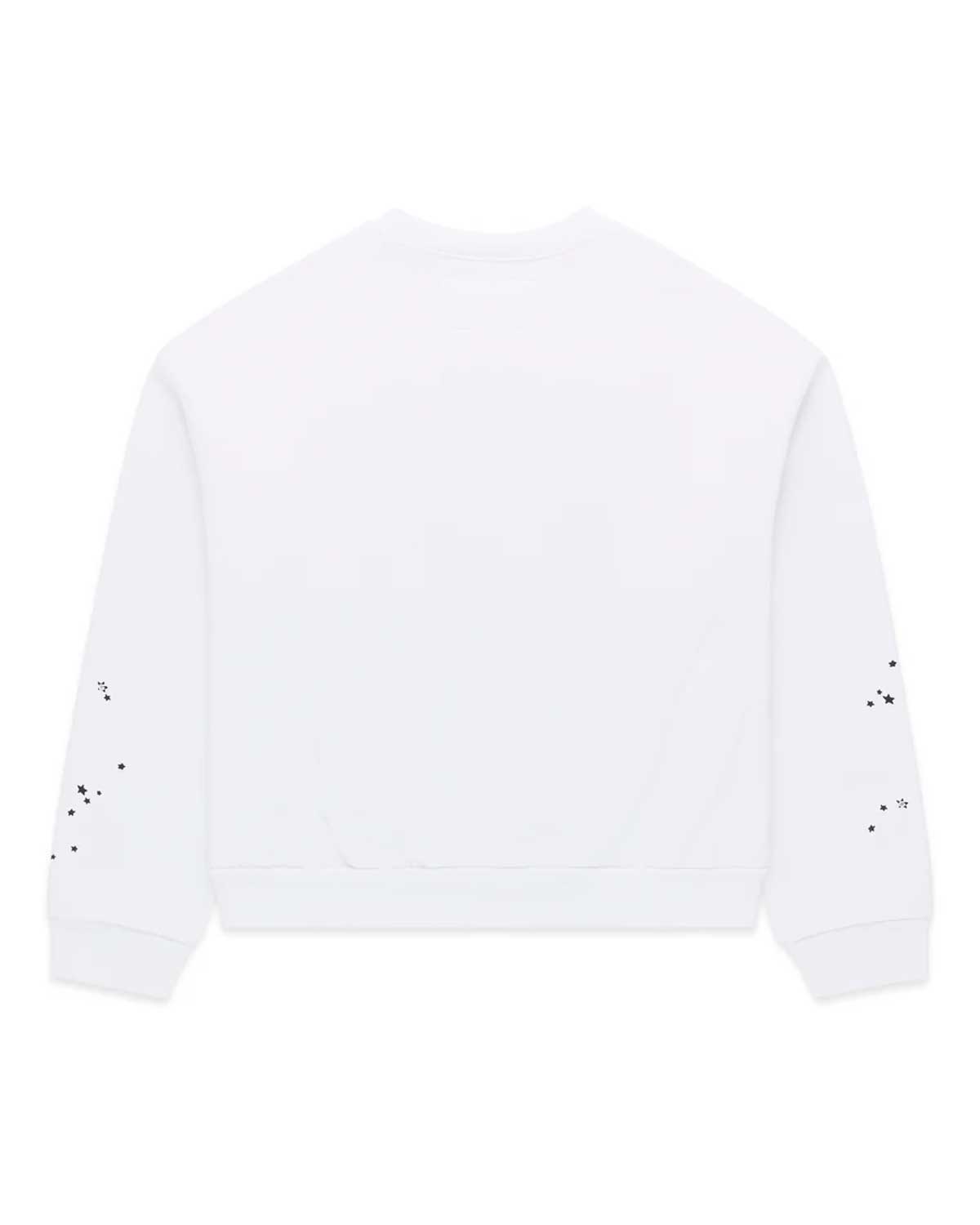 Sp5der Varsity Web Crewneck White