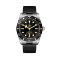 Black Bay 54 37mm - Black on Rubber Strap