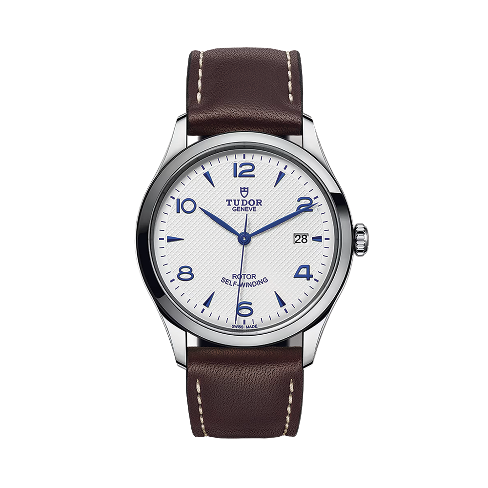 1926 39mm - Opaline on Leather Strap