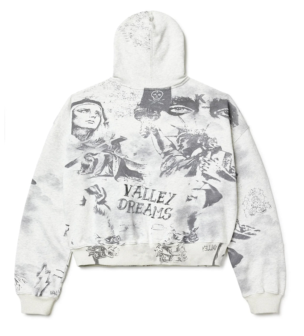Vale Forever Mural Pullover Hoodie Grey