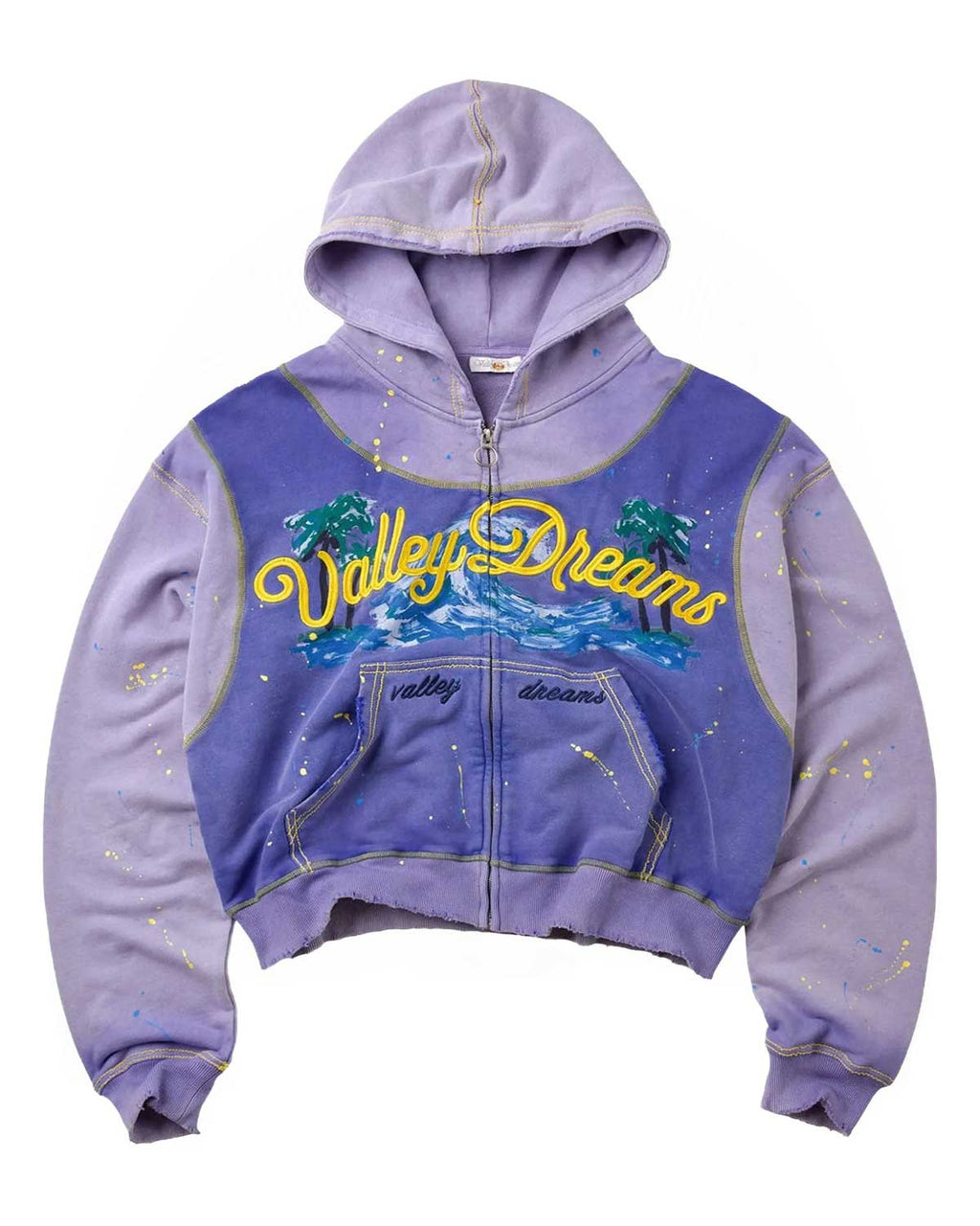 Vale Forever Paradise Zip Up Hoodie Purple