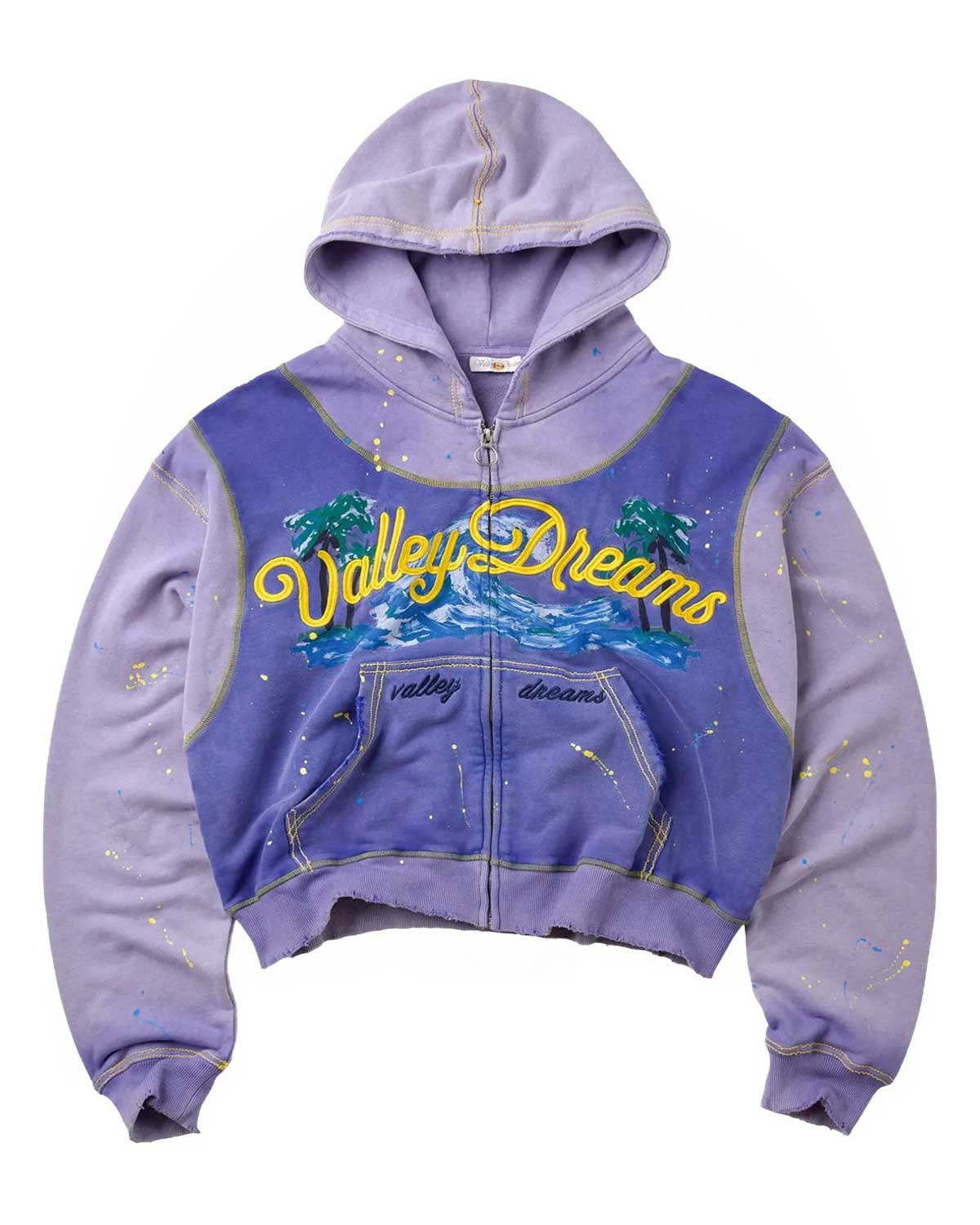 Vale Forever Paradise Zip Up Hoodie Purple
