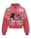 Vale Forever Rockefeller Zip Up Hoodie Red