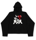 WNTD I Love Mom Fleece Hoodie Black