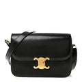 Shiny Calfskin Medium Triomphe Black