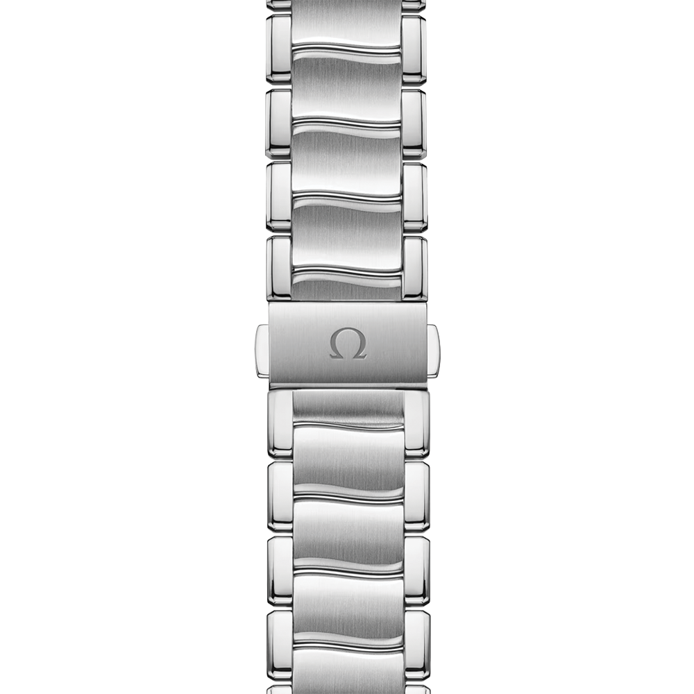 De Ville Ladymatic 34mm - White, Mother-of-Pearl w/ Diamonds and Diamond Bezel on Bracelet